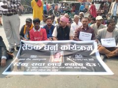 रिंकु सदालाई ‘न्याय देउ’ भन्दै जनकपुरमा धर्ना