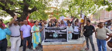 स्वर्गीय पत्रकार रजकको हत्याविरुद्ध पत्रकार महासंघ धनुषाद्वारा विरोध याली