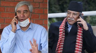 प्रचण्डको ब्रिफिङ : बैंकक जानुअघि देउवाले मलाई फोन गर्नुभएको थियो