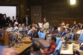 प्रतिनिधिसभामा रास्वपा र राप्रपाको विरोध प्रदर्शन