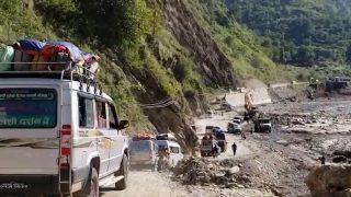 अस्थायी डाइभर्सन बनेपछि बिपी राजमार्गमा सवारी चाप