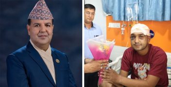 घाइते जेन–जी प्रदर्शनकारीको केएमसीमा निःशुल्क उपचार, डा. शर्माले बुकीफूल दिएर मनोबल बढाए