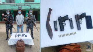 चन्द्रपुरबाट हातहतियार सहित एक युवक पक्राउ