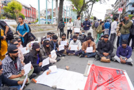 कार्की आयोगको प्रतिवेदन सार्वजनिक गर्न माग गर्दै माइतीघरमा प्रदर्शन (तस्विरहरू)