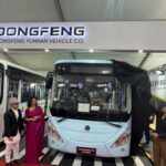 नाईमा अटो एक्स्पोमा DONGFENG बस सार्वजनिक