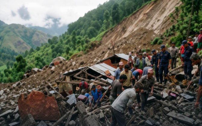 बाजुरामा पहिरोमा परेर बेपत्ता थापा मृत फेला 