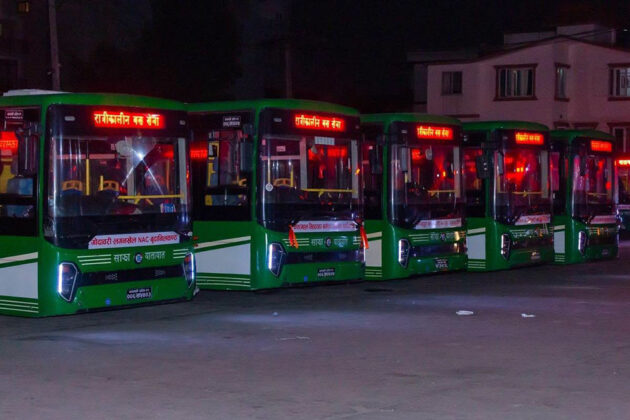 ९ स्थानीय तहको सहकार्यमा काठमाडौं उपत्यकामा ६ रुटमा ३० रात्रीकालीन बस सञ्चालन