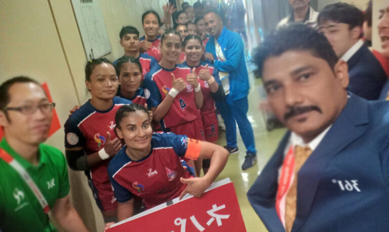 एशियाली खेलकुदमा नेपाली महिला कबड्डी टिम दोस्रो खेलमा पराजित