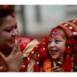 तलेजु भवानी मन्दिरमा कुमारी पूजा, बालिकाहरूको उल्लेख्य सहभागिता