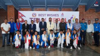 एसियाली खेलकुदका खेलाडीको विदाइ, विमानस्थलमा भीआईपी सुविधा
